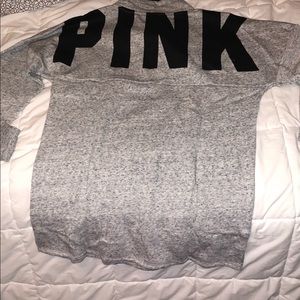 Victoria’s Secret PINK Gray Pullover (Half Zip)